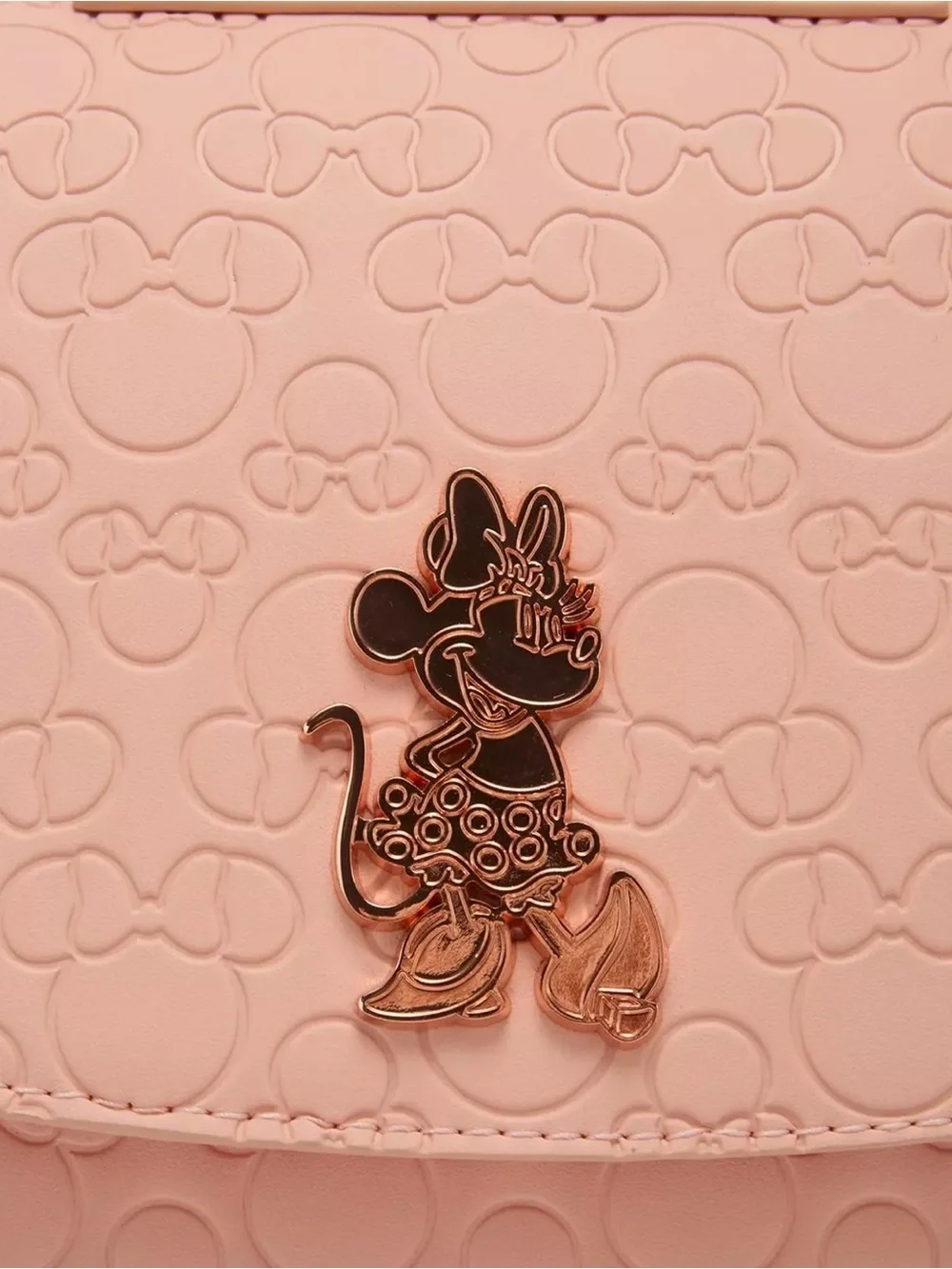 Loungefly Disney Minnie Mouse Embossed Blush Crossbody Bag 🆕🆕🆕